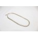 Snake Chain Silver Necklace Half Round Women Men Solid Handmade Unisex Gift D633